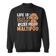 Life Is Better With A Maltipoo Felpa