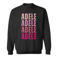 I Love Adele Pattern Personalised Name Adele Sweatshirt