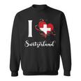 I Love Switzerland Heart Schweiz Pride Roots Schweiz Orgoglioso Felpa