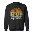 Lustiger 50 Geburtstag -Intage 1974 Geburtstag 50 Jahre Sweatshirt