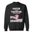 Lustigesater Einer Tochter Einhörner Geburt Baby Sweatshirt