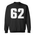 Maglia Sportiva Numero 62 Sesty Due Anno 62 Anteriore E Posteriore Felpa