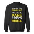 Magliette Panettiere Divertenti Regalo Fornaio Pane Birra Felpa