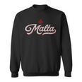 Malta -Intage Cross Maltese Travel Souvenir Island Nation Felpa