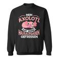 Mein Axolotl Hat Meine Homework Gefressen Axolotl Children's Sweatshirt