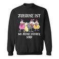 Merch Zuhause Ist Wer Meine Hühner Sindon Merch S Sweatshirt