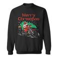 Merry Christmas Biker Santa Xmas Motorcycle Big Bike Dad Men Sweatshirt