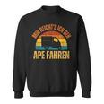 Mir Reicht's Ich Geh Ape Fahren Cult Tricycleespacar 50 Sweatshirt