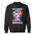 Misantroph Ich Hasse Menschen Sweatshirt