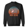 Moo Deng Baby Hippo Zoo Baby Hippo Vintage Sweatshirt