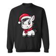 Niedlicher Weihnachtspferd-Comic Sweatshirt