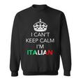 Non Posso Calmare Keep I'm Italian Felpa