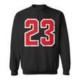 Numero N 23 Numero Universitariointage Rosso Bianco Felpa