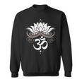 Om Mantra Yoga Simbolo Fiore Di Loto Unalome Ornamento Buddismo Felpa