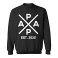 Papa Est 2025 Werdender Papa 25 Level Up Zum Papa 2025 Sweatshirt