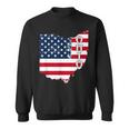 Patriotic American Flag Ohio State 4Th Of July Sweatshirt