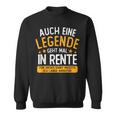 Pension Eine Legende Geht In Rente Rentner 2023 Sweatshirt