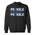 Perkele Finnish Flag Finland Suomi Distressed Sweatshirt