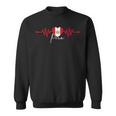 Peru Heritage Roots Proud Heartbeat Peruvian Flag Pride Sweatshirt