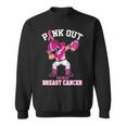 Pink Out Tackle Breast Cancer Awareness Dabbing Football Sweatshirt