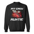 Pit Crew Auntie Race Car Birthday Racing Car Family Sweatshirt