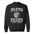 Pluto Never Forget Divertente Scienza Geek & Spazio Regalo Felpa
