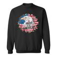 Proud To Be American 4Th Of July Eagle Freedom Usa Flag Sweatshirt
