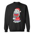 Rabbit Hat Hoppy Christmas Rabbit Christmas Sweatshirt