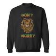 Rastafari Colors Reggae Don't Worry Rasta Lion Felpa