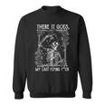There It Goes My Last Flying Fuck Skeletons Halloween Sweatshirt