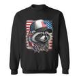 Redneck Raccoon Mullet White Trash Party Attire 4Th July Sweatshirt