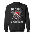 Rentier War Ausverkauft Lustiges Katzen Weihnachts Sweatshirt