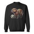 Retro Capybara Soccer Sweatshirt