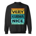 Retroery Kurwa Nice Poland Polska Sweatshirt