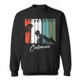 Santa Cruz Ca Retro Palm Tree Sweatshirt