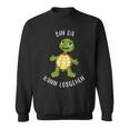 Schildkröte Bin Da Kann Losgehen Statement Motif Sweatshirt