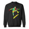 Skateboard Skater Skateboarder Ragazzi Bambini Felpa