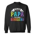 Stolzer Papaon Einem Schulkind First Day Of School Sweatshirt