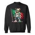 Stylish Teddy Bear Mexican Flag Mexico Sweatshirt Stylish Teddy Bear Mexican Flag Mexico Sweatshirt