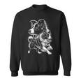 Super Cute Border Collie Photorealistic Portrait Sweatshirt