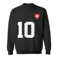 Switzerland 10 Sport Enthusiast Swiss Flag Suisse Fan Jersey Sweatshirt