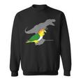 T-Rex Birb Memee Dinosaur Parrot Sweatshirt