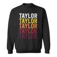 Taylor Retro Wordmark Patternintage Style Sweatshirt