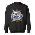 Three Lions England Fußball Team Fan Union Jack Grunge Sweatshirt