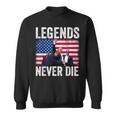 Trump Legends Never Die Trump Assassination Red Sweatshirt