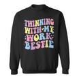 Twinning With My Work Bestie Matching Twins Day Best Friend Sweatshirt