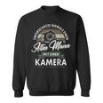 Underschätze Niemal Einen Alten Mann Mit Kamera Photographer Sweatshirt