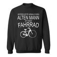 Unterschätze Niemals Einen Alten Mann Mit Fahrrad Sweatshirt