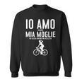 Uomo Io Amo Mia Moglie Divertente Bicicletta Ciclista Accessori Felpa