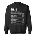 Uomo Raul Nutrition Personalizzato Nome Camicia Name Facts Felpa
